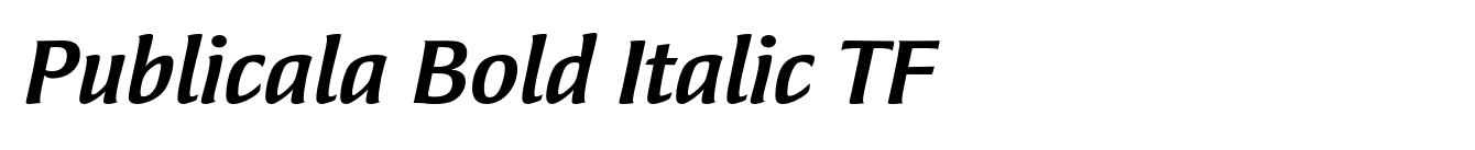 Publicala Bold Italic TF